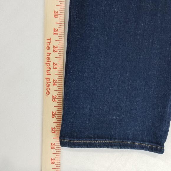 Chicos So Slimming Jeans Womens 16R Blue Girlfriend Slim Leg Ankle Stretch Denim - Picture 9 of 10